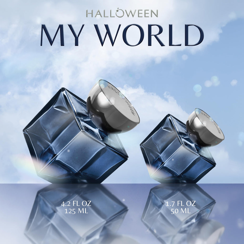 Halloween My World Eau de Parfum for Men – Woody, Aromatic & Spicy | Cardamom, Sage & Vetiver | 1.7 Fl Oz