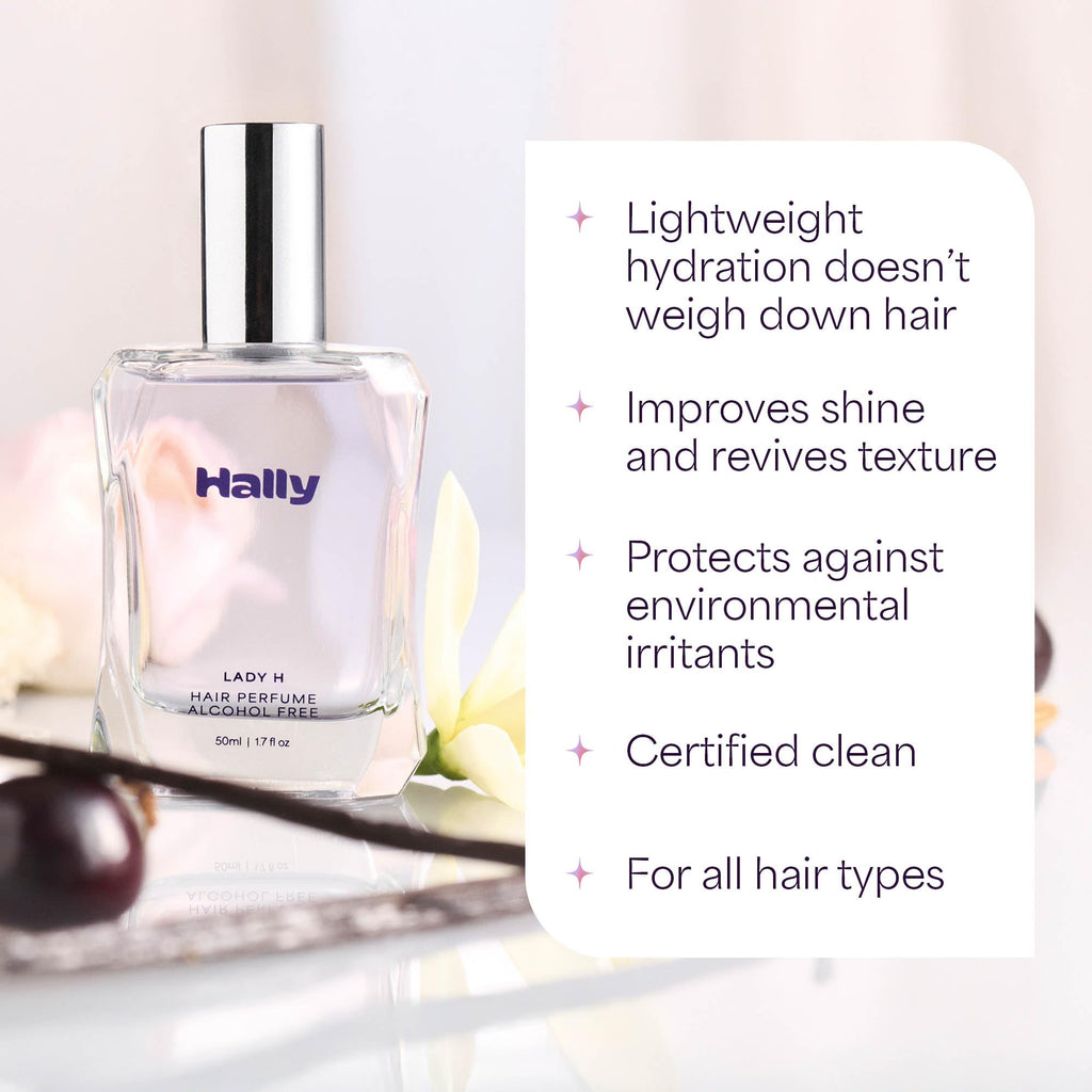 Hally Lady H Hair & Body Perfume – Alcohol-Free Cherry Vanilla Jasmine Mist | 50ml