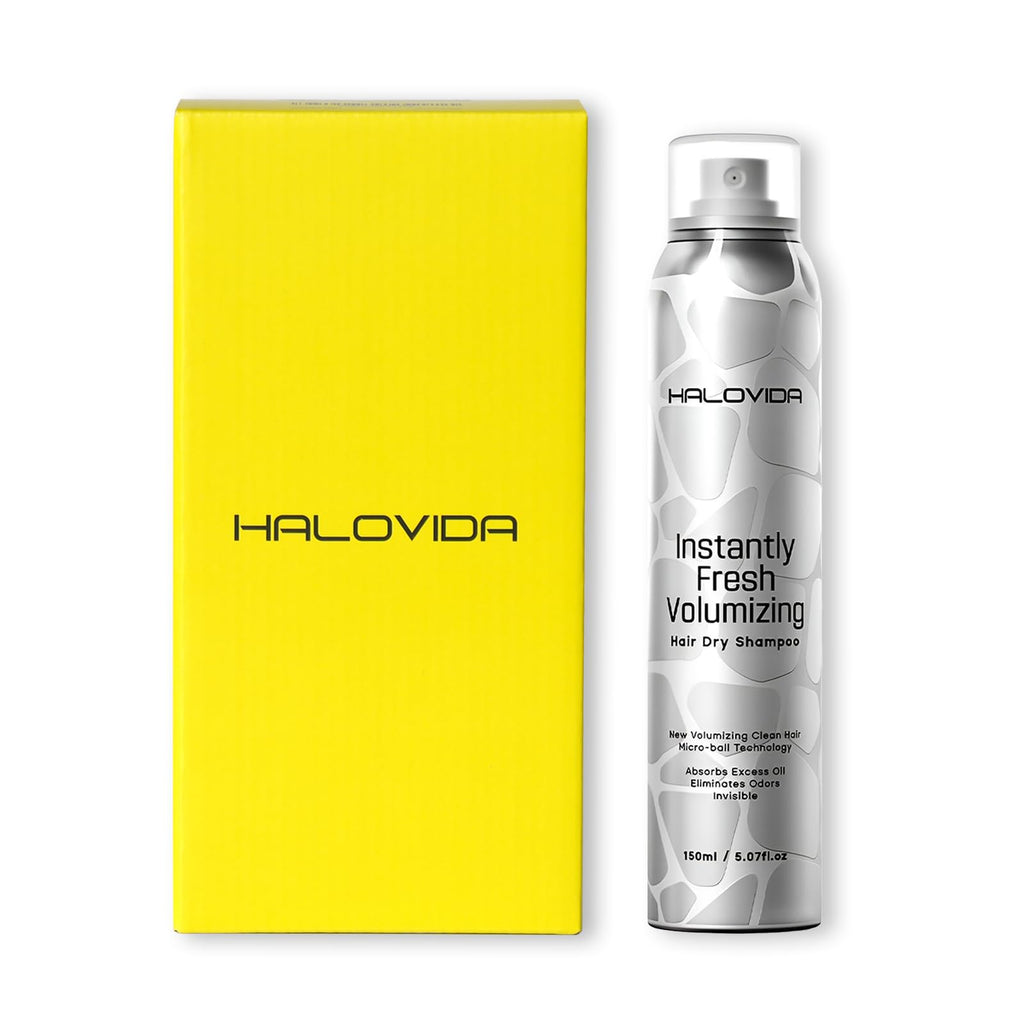 HALOVIDA Dry Shampoo for Women – Instant Volume, No White Residue, 5.07 fl oz