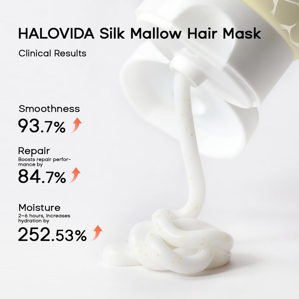 HALOVIDA Hair Mask for Damaged Hair – Deep Conditioning with Olive Oil & White Truffle (6.8 fl oz)