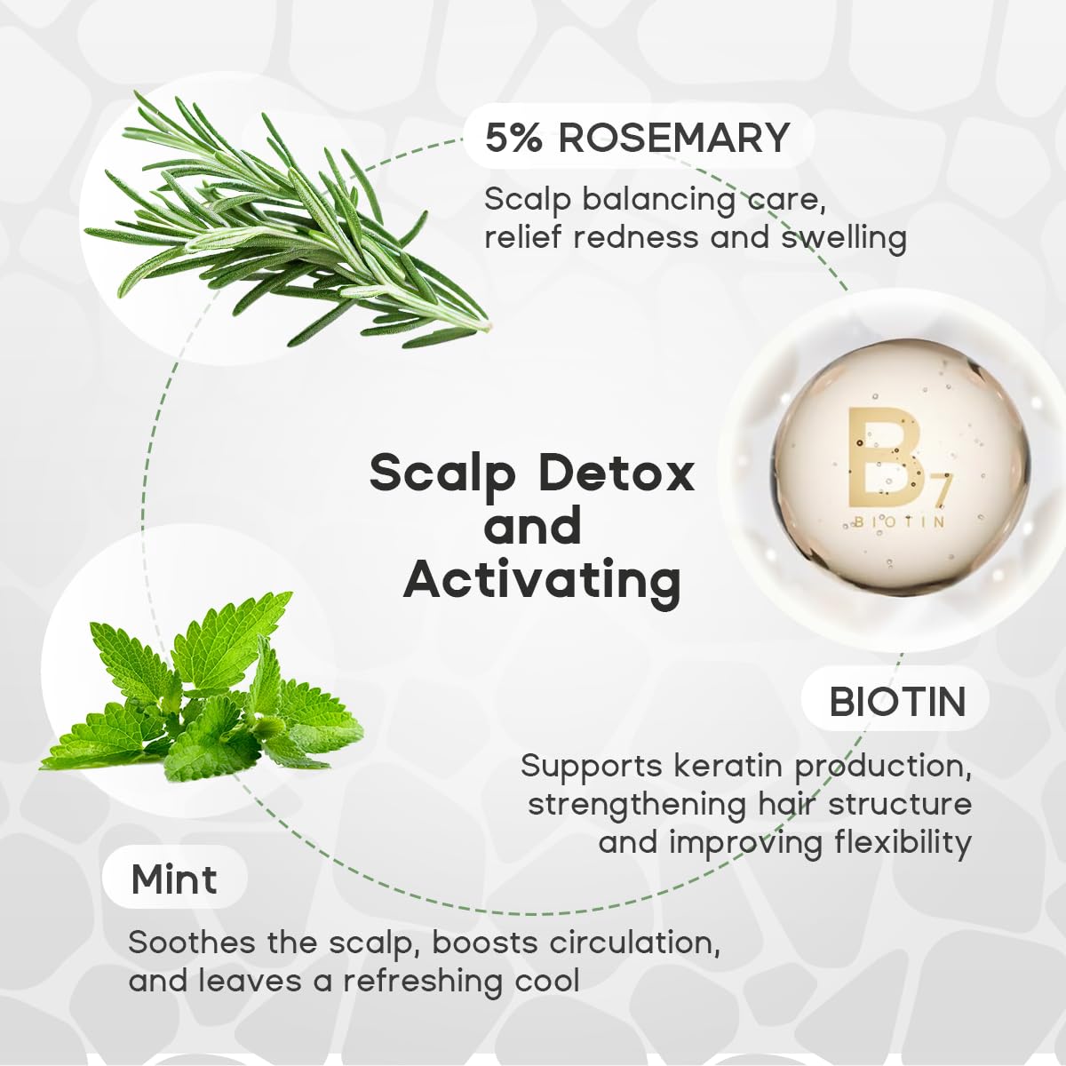 HALOVIDA Sea Salt Rosemary & Mint Scalp Scrub – Deep Cleansing, Itch Relief, Cruelty-Free
