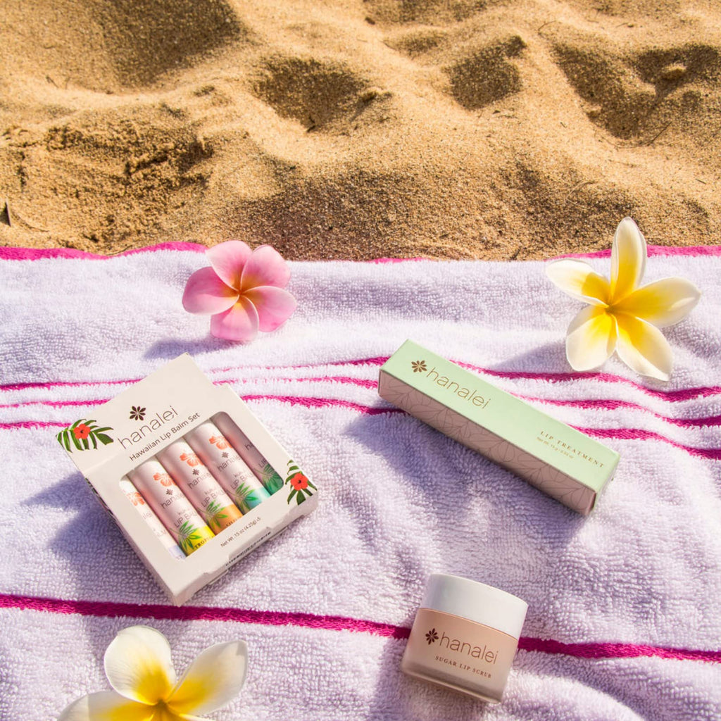 Hanalei Lip Balm & Moisturizer Variety Pack (5 Tubes) – Kukui Oil Hydration & Beeswax