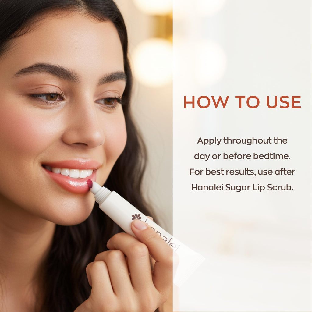 Hanalei Lip Treatment – Intensive Overnight Hydration with Kukui Oil, Peach Tint (15g) | Cruelty-Free