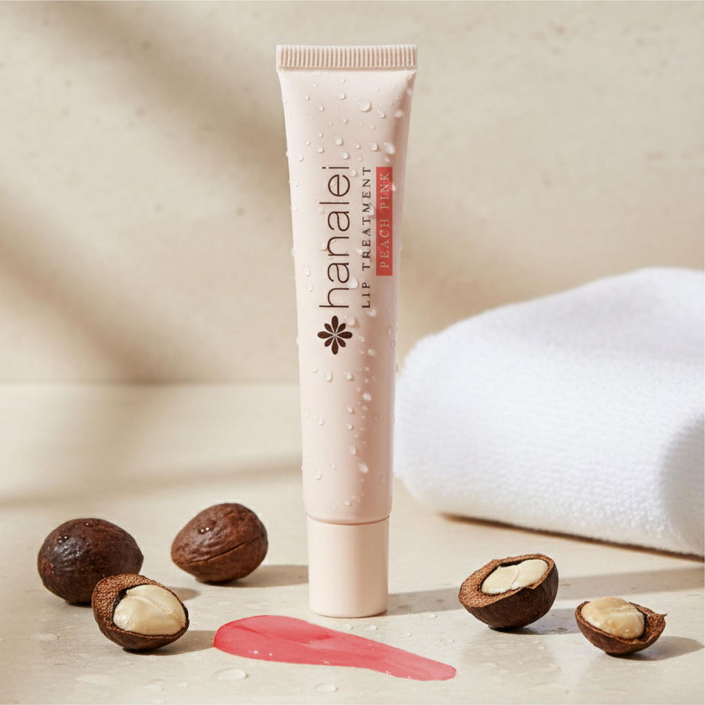 Hanalei Lip Treatment – Intensive Overnight Hydration with Kukui Oil, Peach Tint (15g) | Cruelty-Free