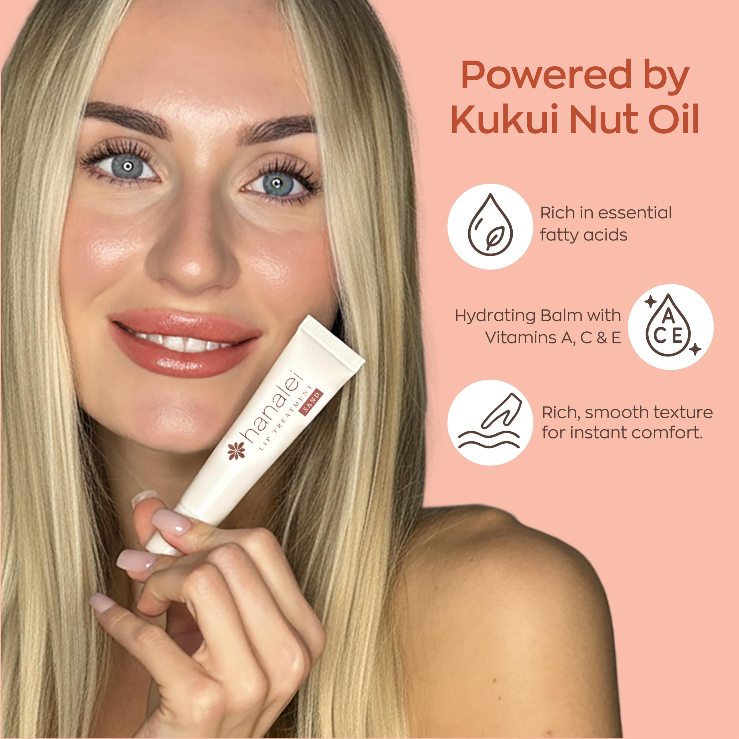 Hanalei Lip Treatment – Intensive Overnight Hydration with Kukui Oil, Shea Butter & Grapeseed Oil | Cruelty-Free 15g