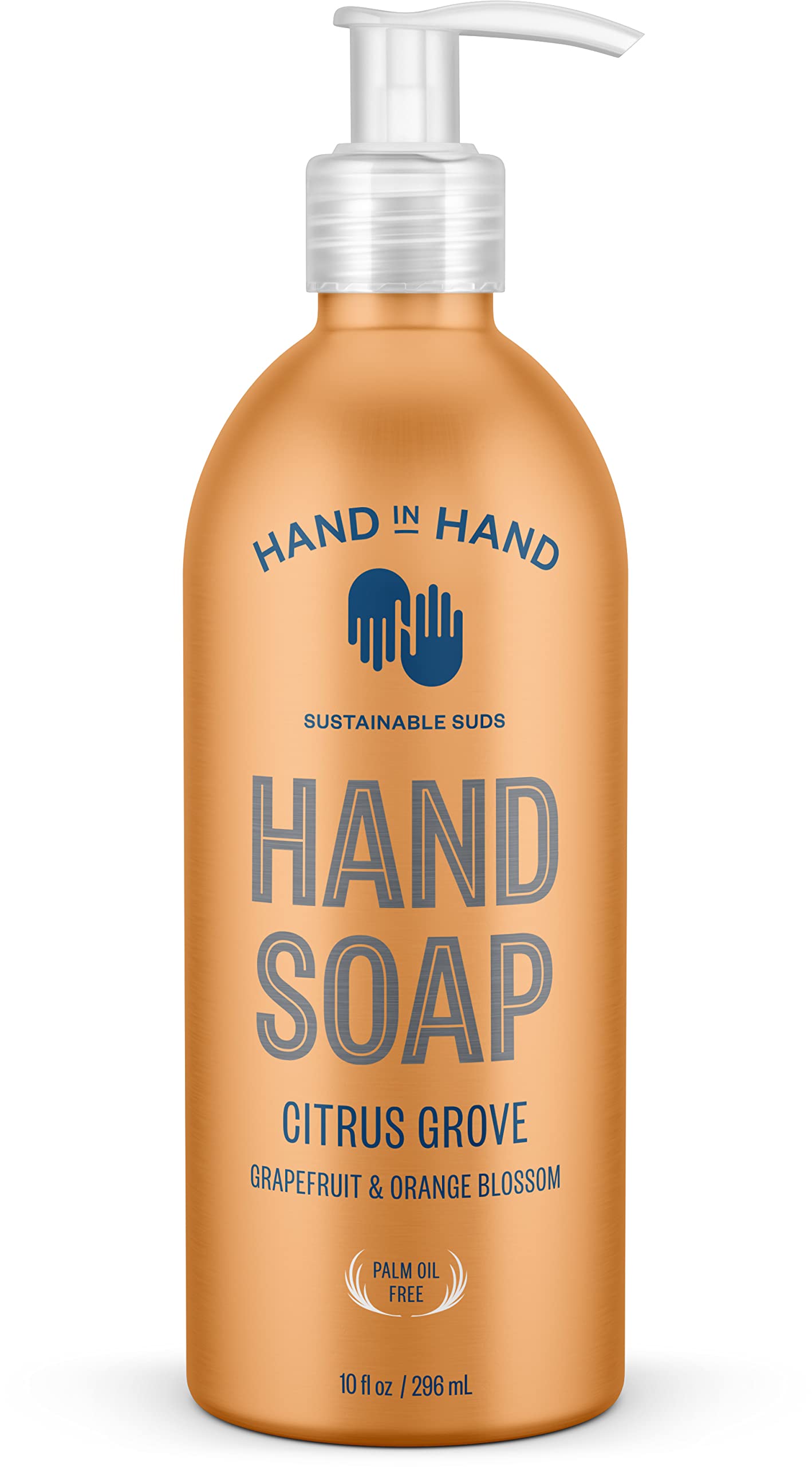 Hand In Hand Citrus Grove Hand Soap – 10 oz | Gentle Cleansing, No Animal Testing