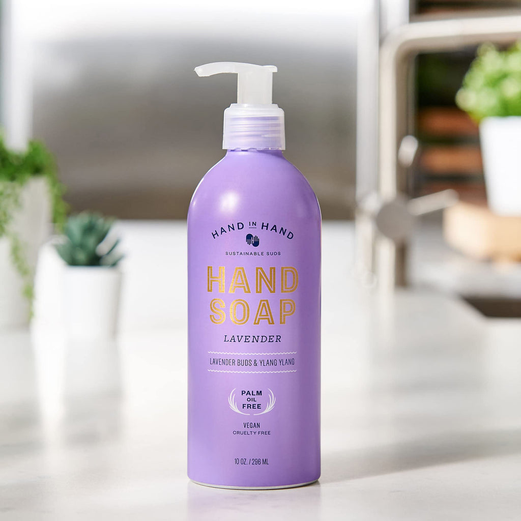 Hand in Hand Nourishing Liquid Hand Soap – Lavender Buds & Ylang Ylang, 4-Pack