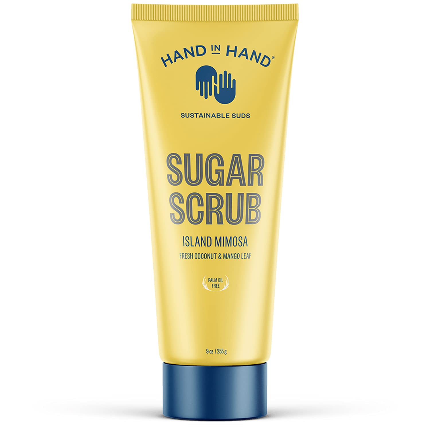 Hand in Hand Sugar Scrub – Gentle Exfoliation for All Skin Types, 9oz Coconut & Mango Leaf, Island Mimosa