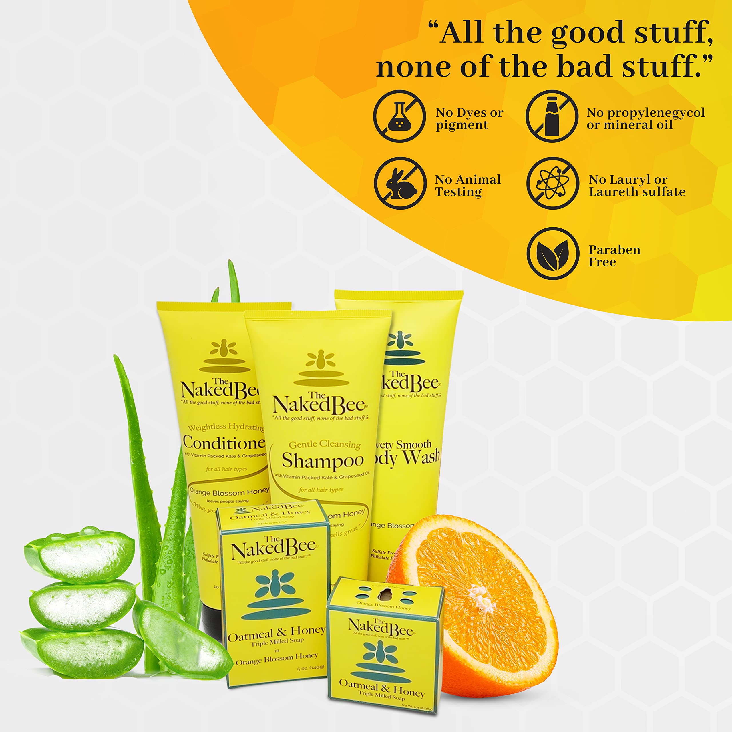The Naked Bee Orange Blossom Hand Salve - 3 Pack (1.5 oz Each)