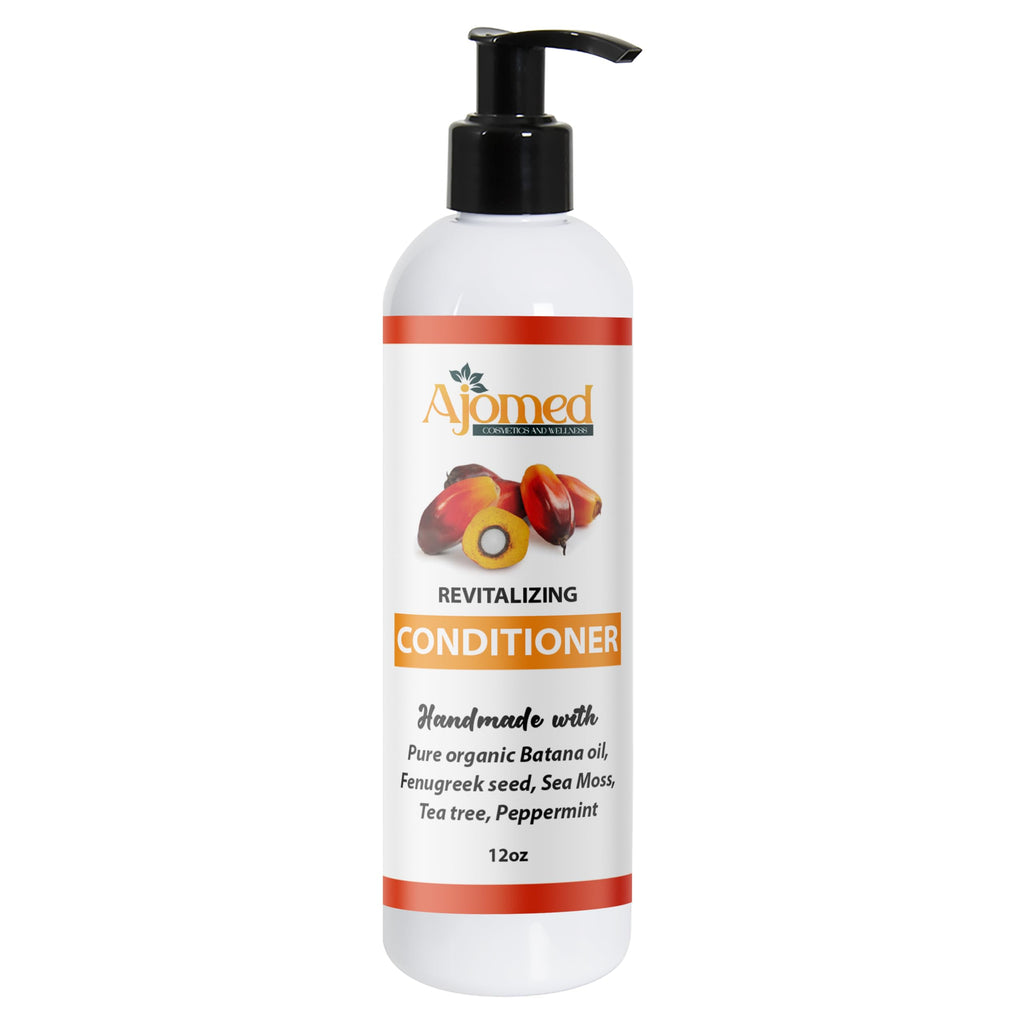 Handmade Hair Conditioner with Batana Oil & Sea Moss – Sulfate-Free, Paraben-Free, Non-Toxic, Fenugreek, Rosemary & Tea Tree