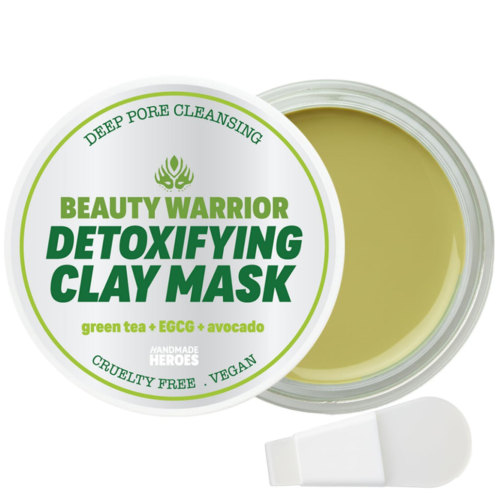 Handmade Heroes Green Tea EGCG Clay Mask – Pore Refining & Oil Control