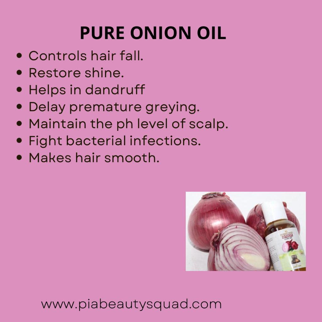 Handmade Onion Hair Oil – 4 oz | Regrowth & Fall Control | Ginger, Garlic & Turmeric | Ayurvedic Therapy