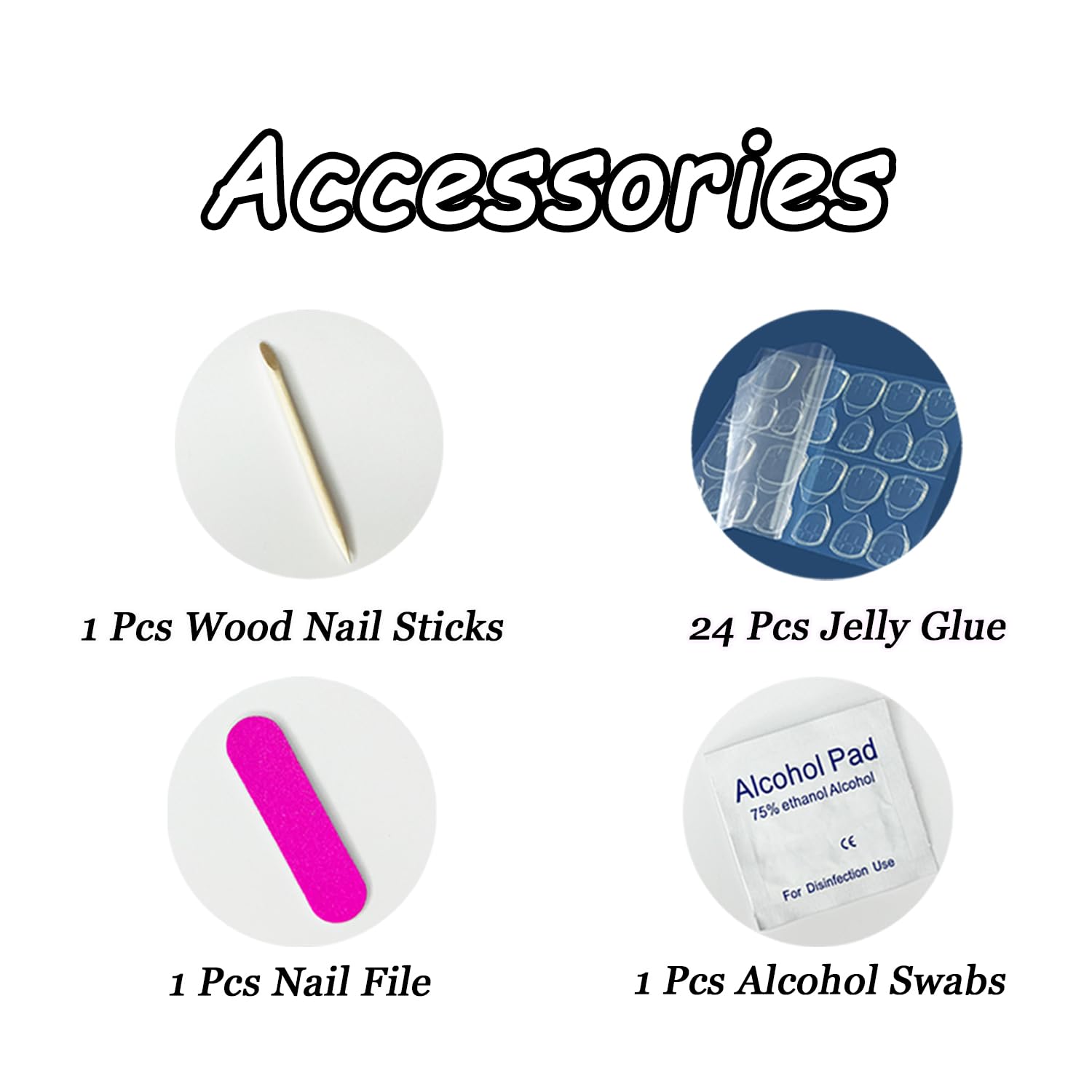 Butterfly & Flower Duck-Shaped Press-On Nails – Short Pearl Colorful Acrylic, Full Cover, Reusable | Size S
