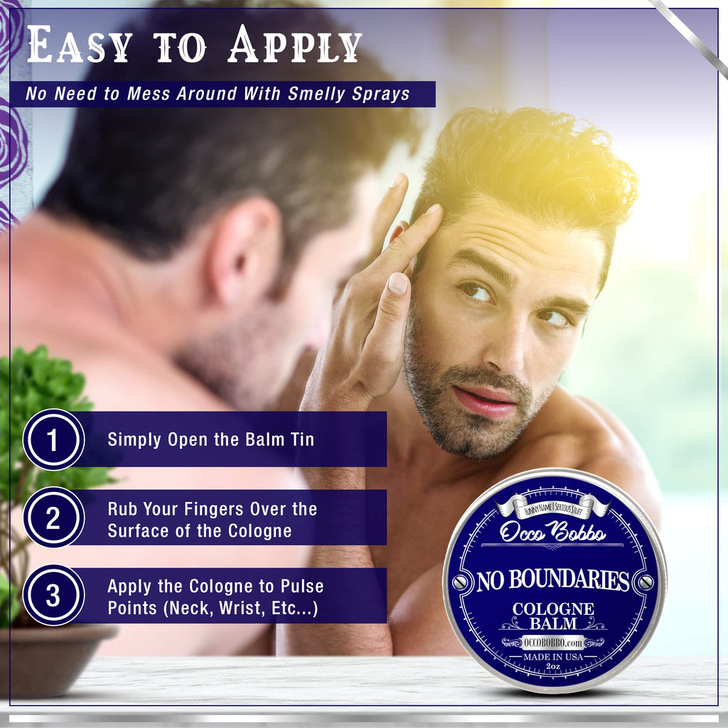 Handy Hound No Boundaries Solid Cologne – Classic Woody-Citrus Scent, 2 oz, Made in USA