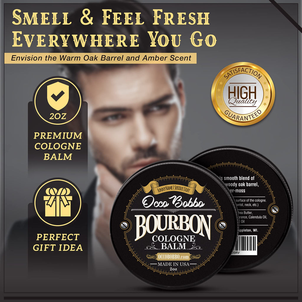Handy Hound Occo Bobbo Solid Cologne – Bourbon & Sandalwood, 2 oz for Men
