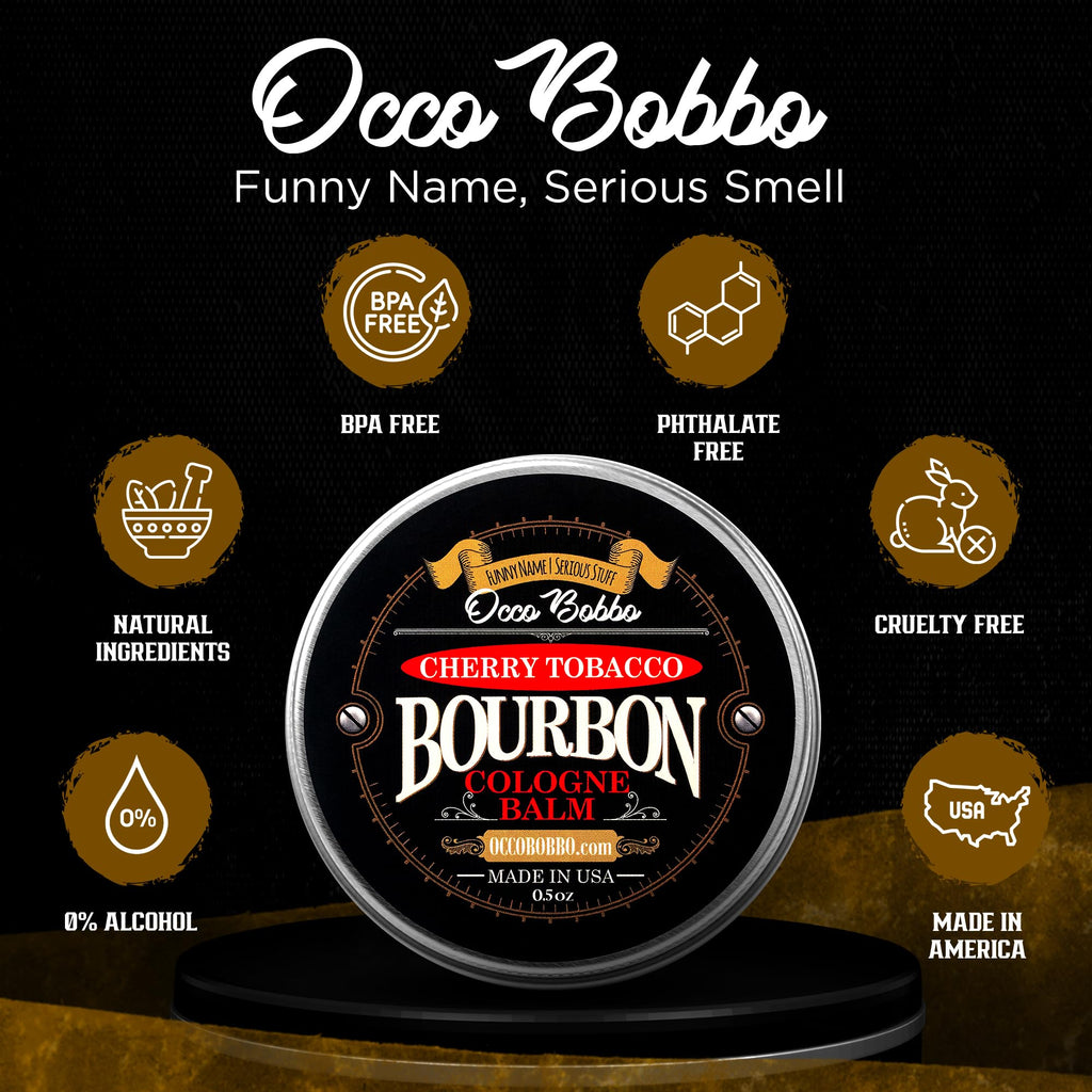 Handy Hound Occo Bobbo Cherry Tobacco Bourbon Solid Cologne for Men (.5 oz) – Made in USA