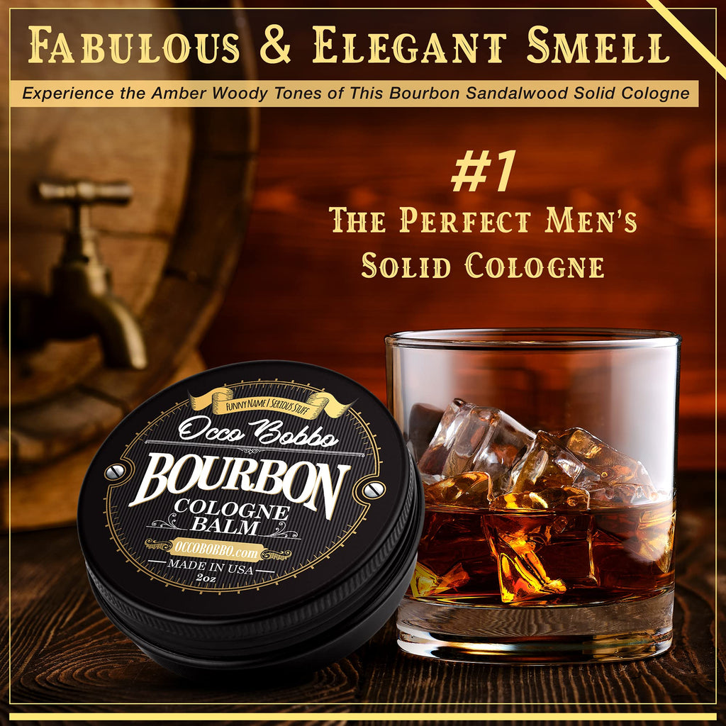Handy Hound Occo Bobbo Solid Cologne – Bourbon & Sandalwood, 2 oz for Men