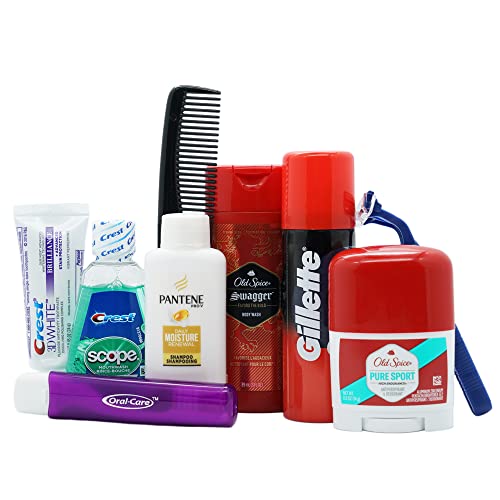 Handy Solutions 10-Piece Resealable Men's Travel Kit – TSA-Approved Grooming Set