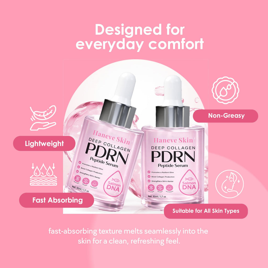 Deep Collagen PDRN Serum with Salmon DNA & Niacinamide – Haneve Skin 50ml