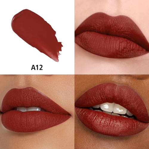 HANLADY Berry Pink Red Lipstick 3pc – Long-Lasting Matte, Vegan & Cruelty-Free Lip Color