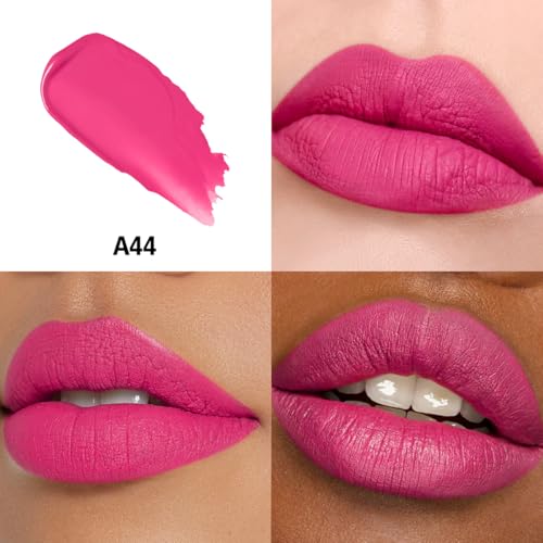 HANLADY Nude Berry Pink Lipstick 3pc – Long Lasting Matte Lip Color A61/66/44
