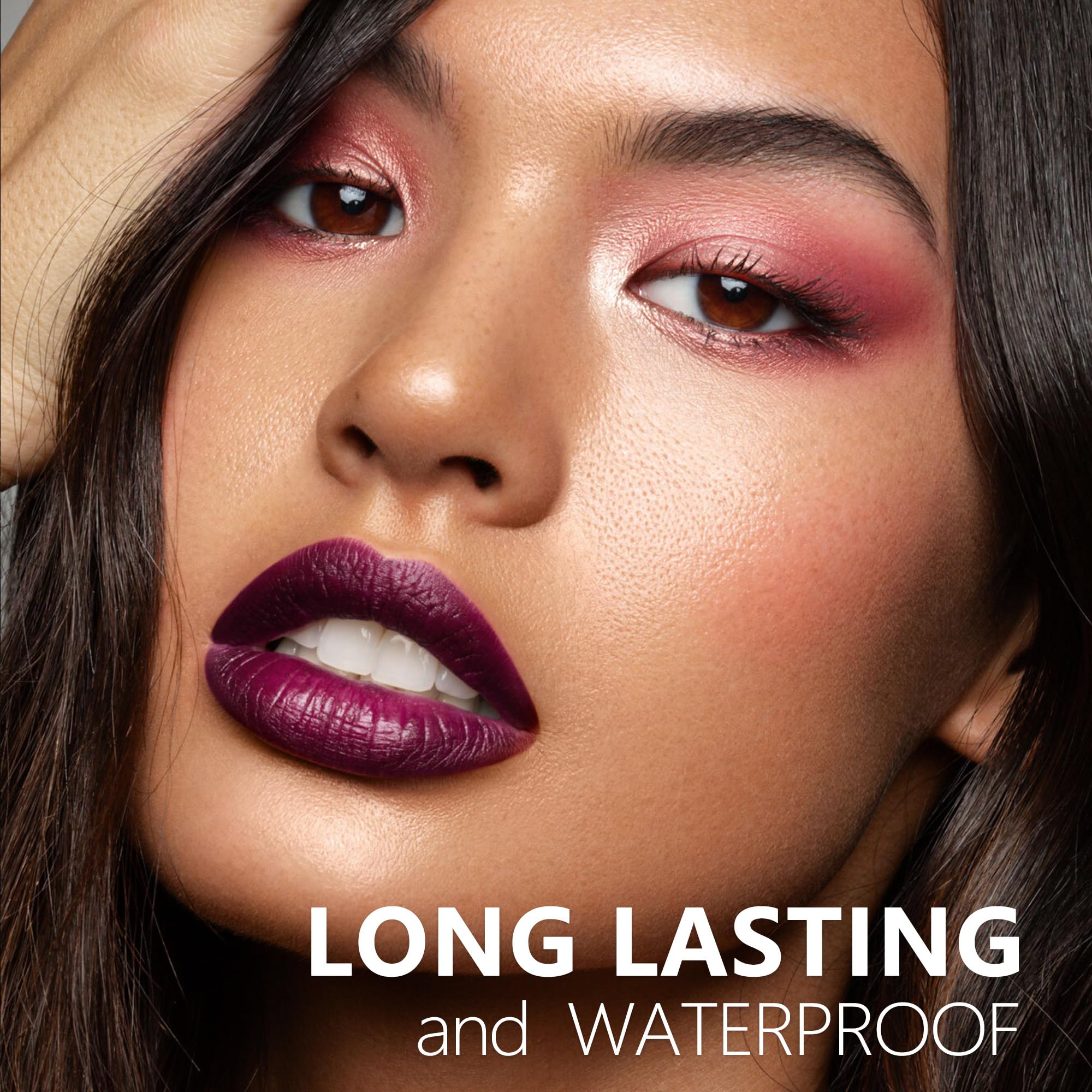 HANLADY Nude Berry Pink Lipstick 3pc – Long Lasting Matte Lip Color A61/66/44