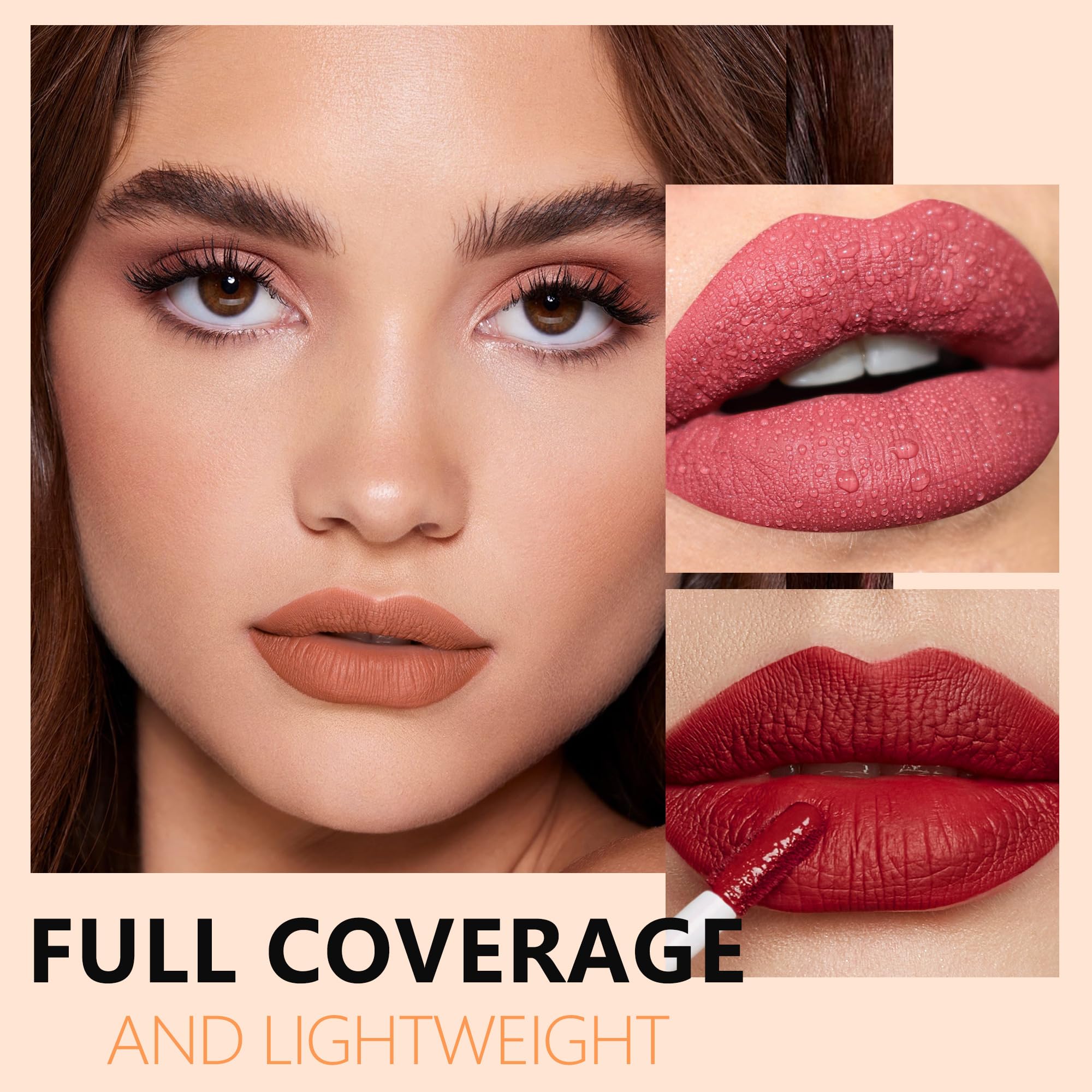 HANLADY Nude Lipstick – Long-Lasting Matte, Smudgeproof, Transferproof, Vegan (A61 Sugey Girl, 1 Pack)