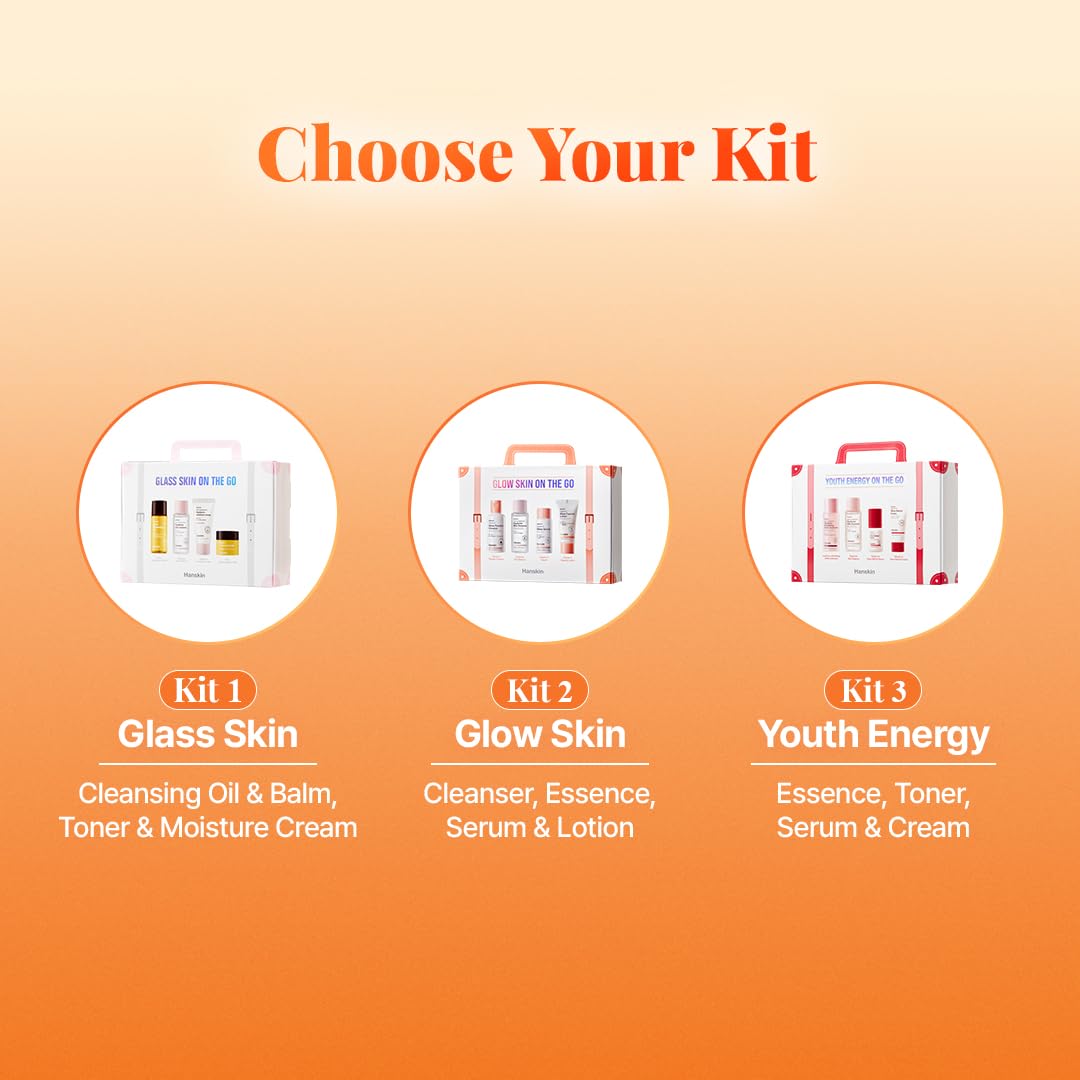 Hanskin Glow Skin On the Go Kit – Brightening & Hydrating Mini Skincare Set