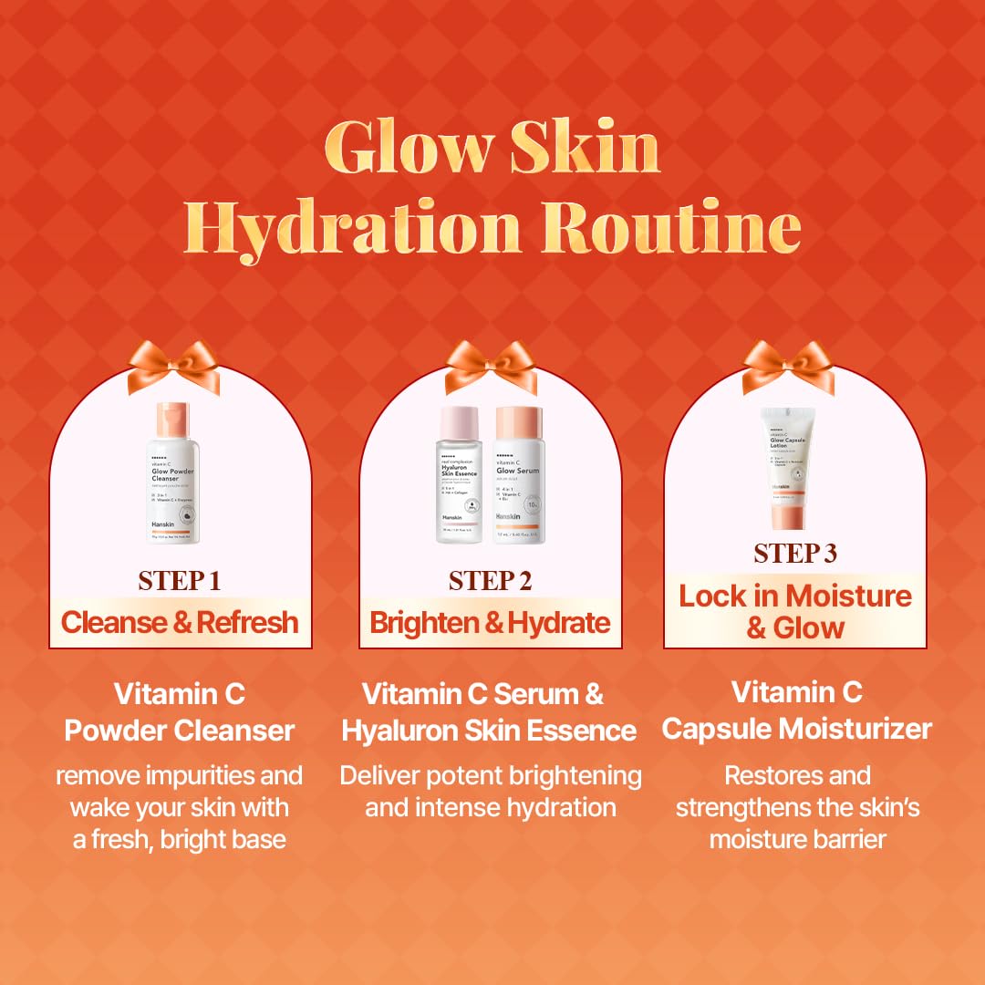 Hanskin Glow Skin On the Go Kit – Brightening & Hydrating Mini Skincare Set
