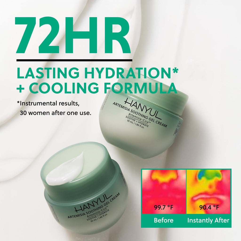Hanyul Artemisia Soothing Gel Cream – Centella + Niacinamide | Calming Water Cream
