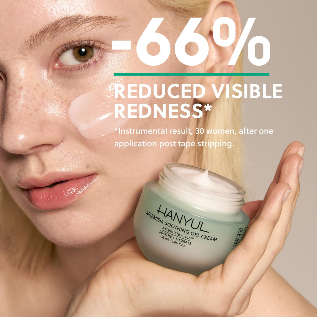 Hanyul Artemisia Soothing Gel Cream – Centella + Niacinamide | Calming Water Cream
