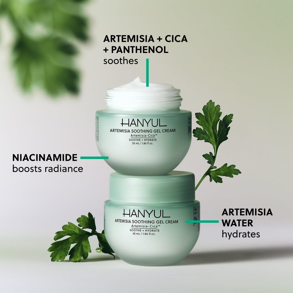 Hanyul Artemisia Soothing Gel Cream – Centella + Niacinamide | Calming Water Cream