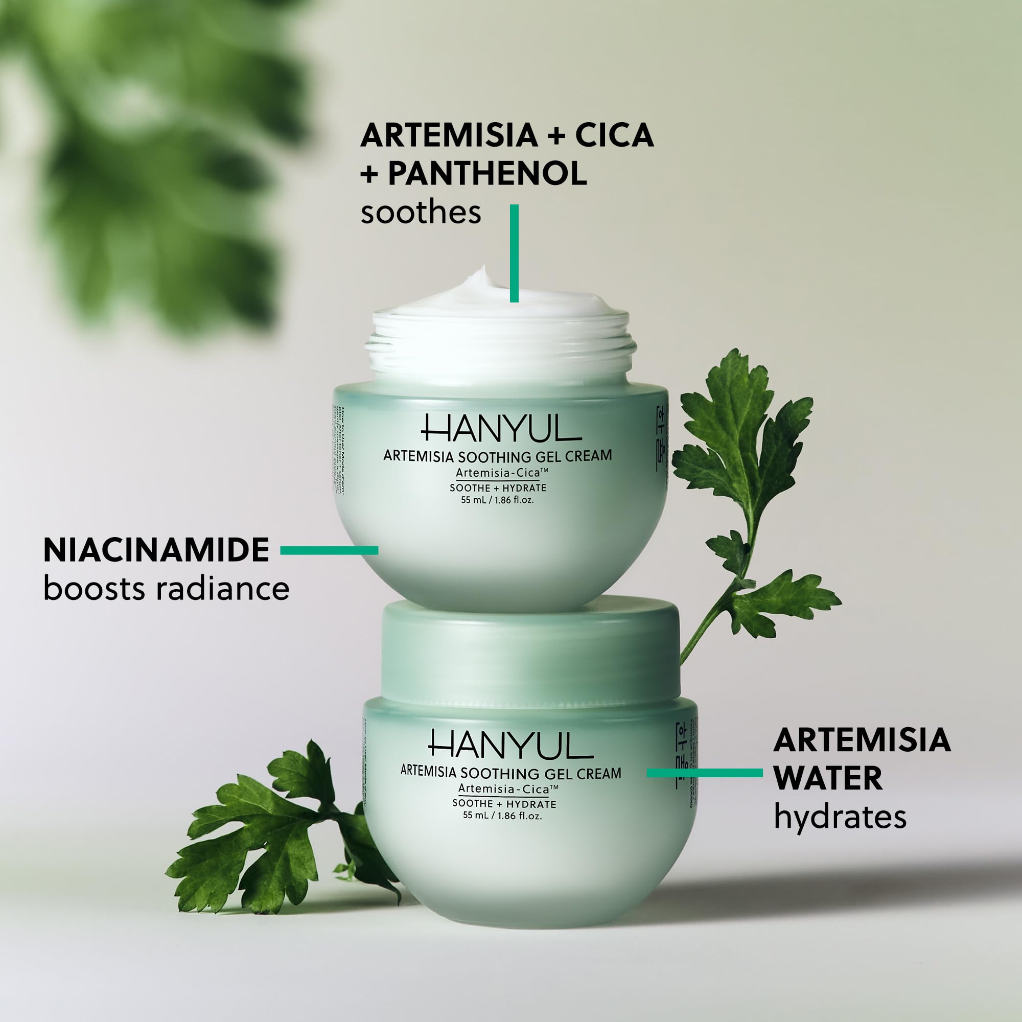 Hanyul Artemisia Soothing Gel Cream – Centella + Niacinamide | Calming Water Cream