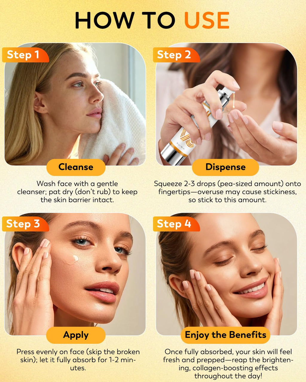 HANYWIL 20% Vitamin C Serum for Mature Skin — Target Age Spots & Wrinkles