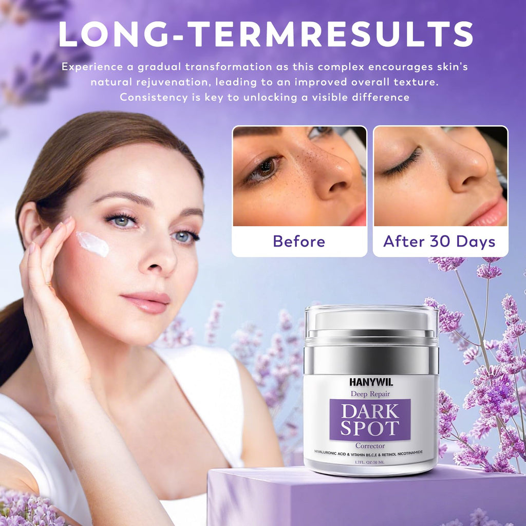 HANYWIL Dark Spot Remover for Face & Body — Natural Ingredients, Niacinamide + Vitamin E
