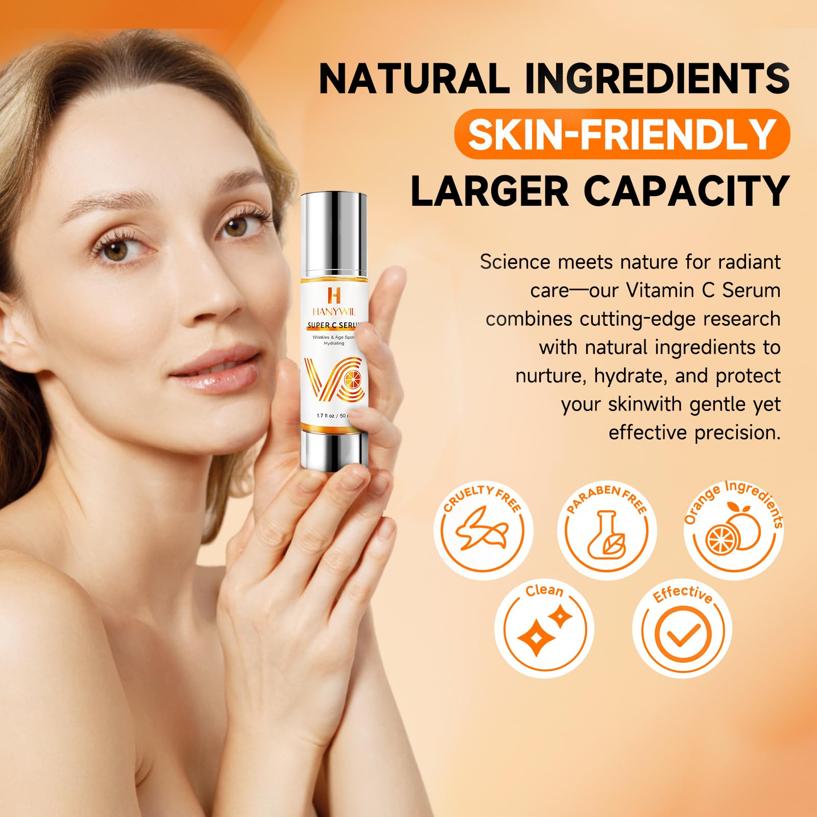HANYWIL 20% Vitamin C Serum for Mature Skin — Target Age Spots & Wrinkles