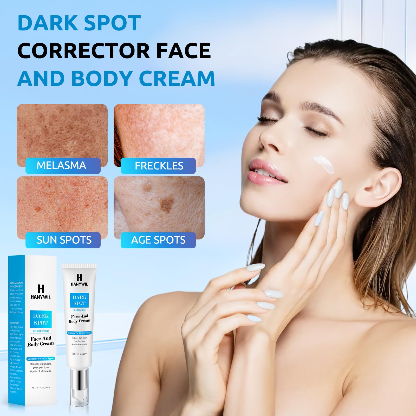 HANYWIL Dark Spot Serum for Face & Body – 2 oz