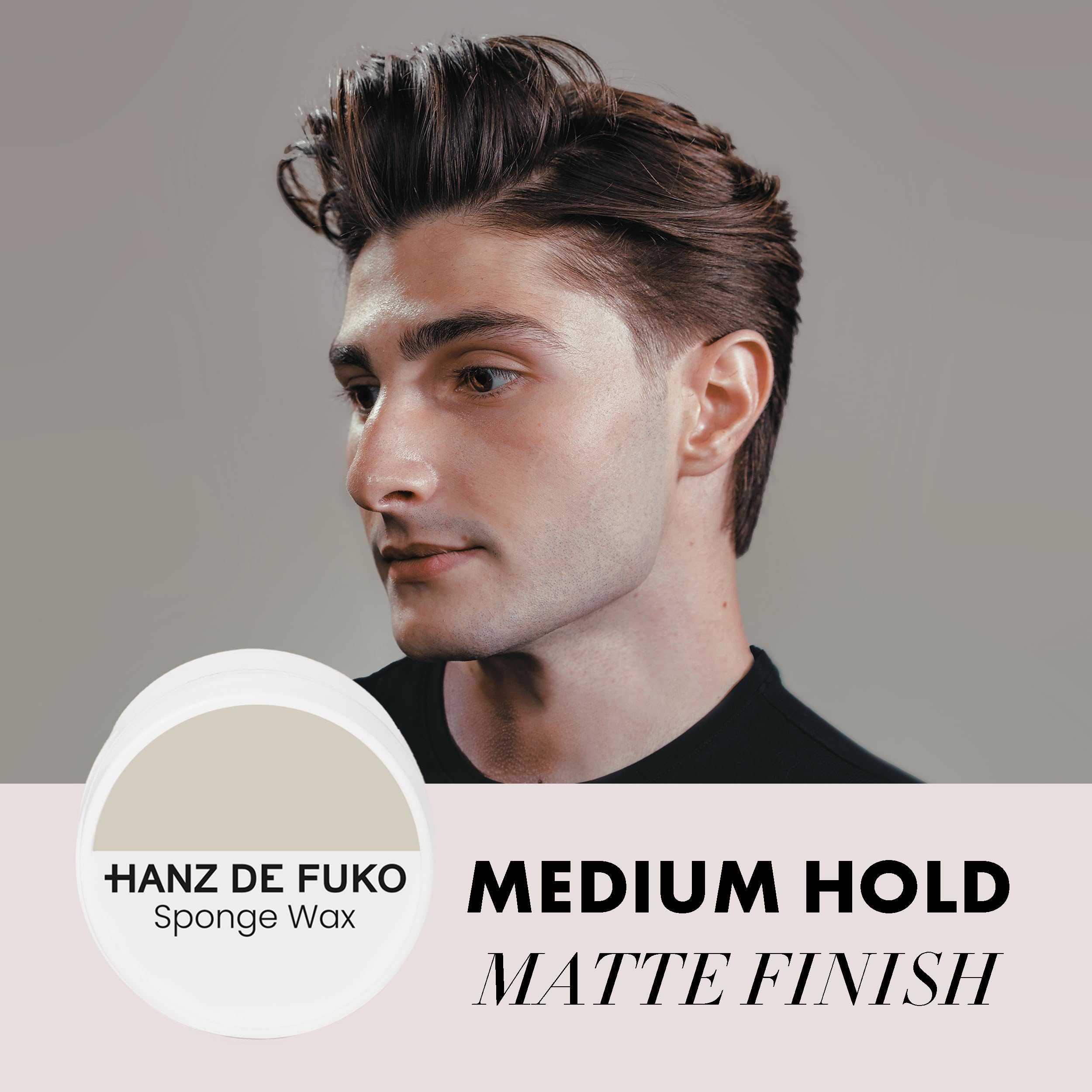 Hanz de Fuko Deluxe Hair Care Kit – 4 Travel Size Stylers: Claymation, Sponge Wax, Modify Pomade, Scheme Cream