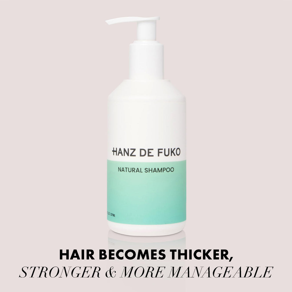 Hanz de Fuko Premium Natural Shampoo – Sulfate & Paraben Free, 8 oz, 16+ Plant Extracts