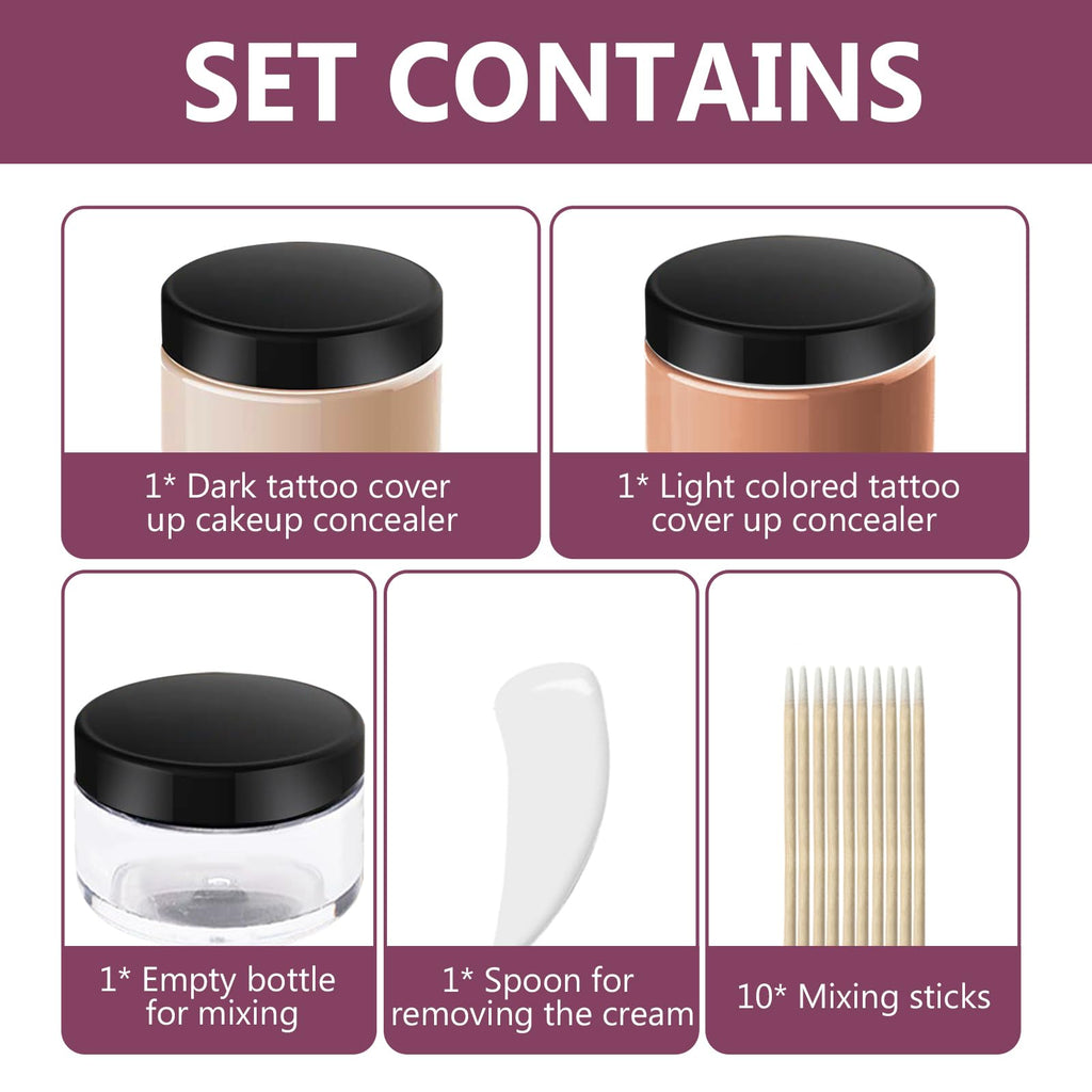 HAPIPET Tattoo Cover Up Cream – Natural, Waterproof Concealer (1.4 oz)
