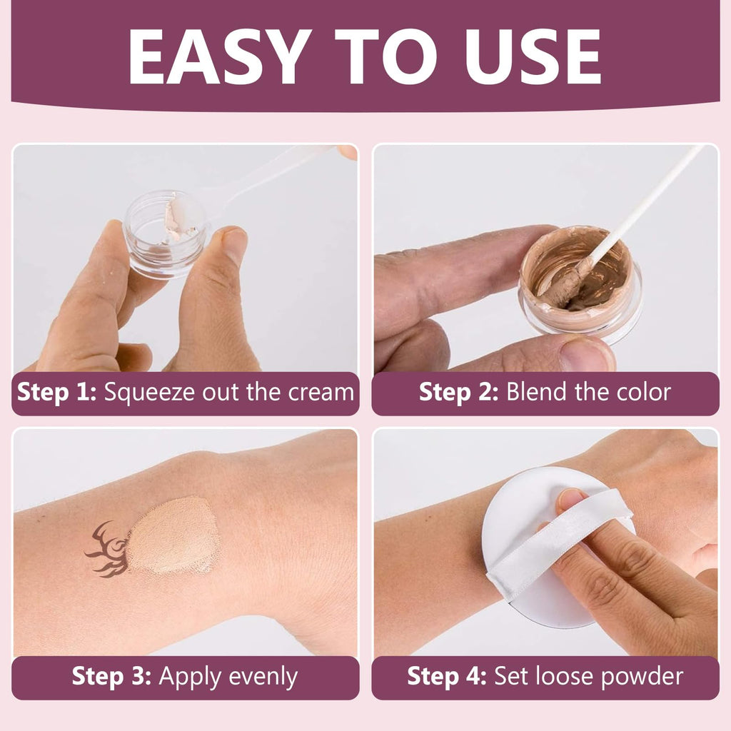 HAPIPET Tattoo Cover Up Cream – Natural, Waterproof Concealer (1.4 oz)