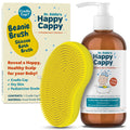 Happy Cappy Medicated Shampoo & Beanie Brush Bundle for Babies – Fragrance-Free, Gentle Cradle Cap Care