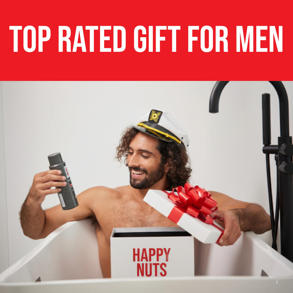 Happy Nuts Comfort Cream Deodorant for Men – Aluminum-Free, Odor Control, 2-Pack Unscented (3.4 oz)