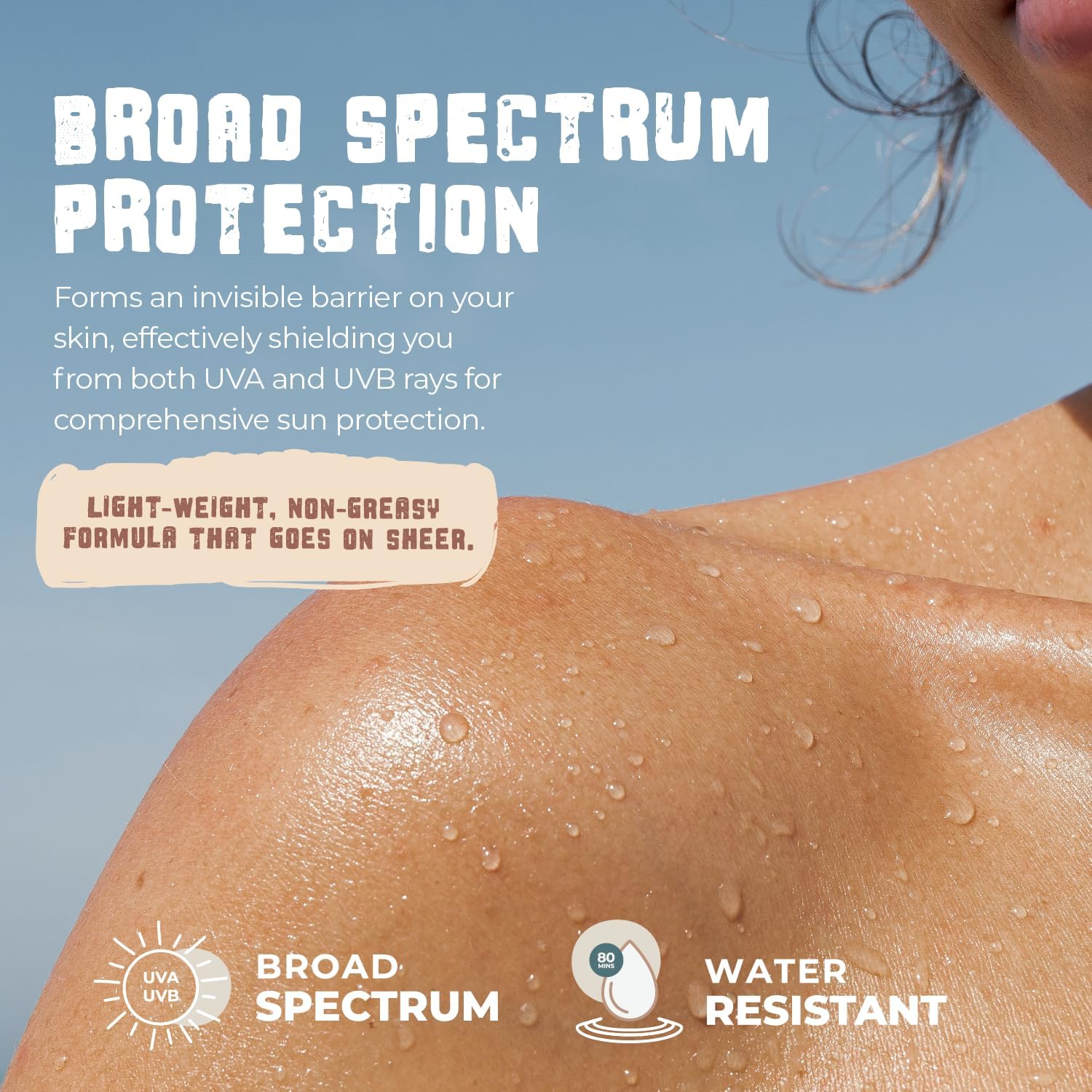 Happy Ocean SPF 45 Biodegradable Reef Safe Sunscreen – Face & Body, Non-Nano Zinc Oxide, Fragrance-Free, Travel Size 2.5 oz