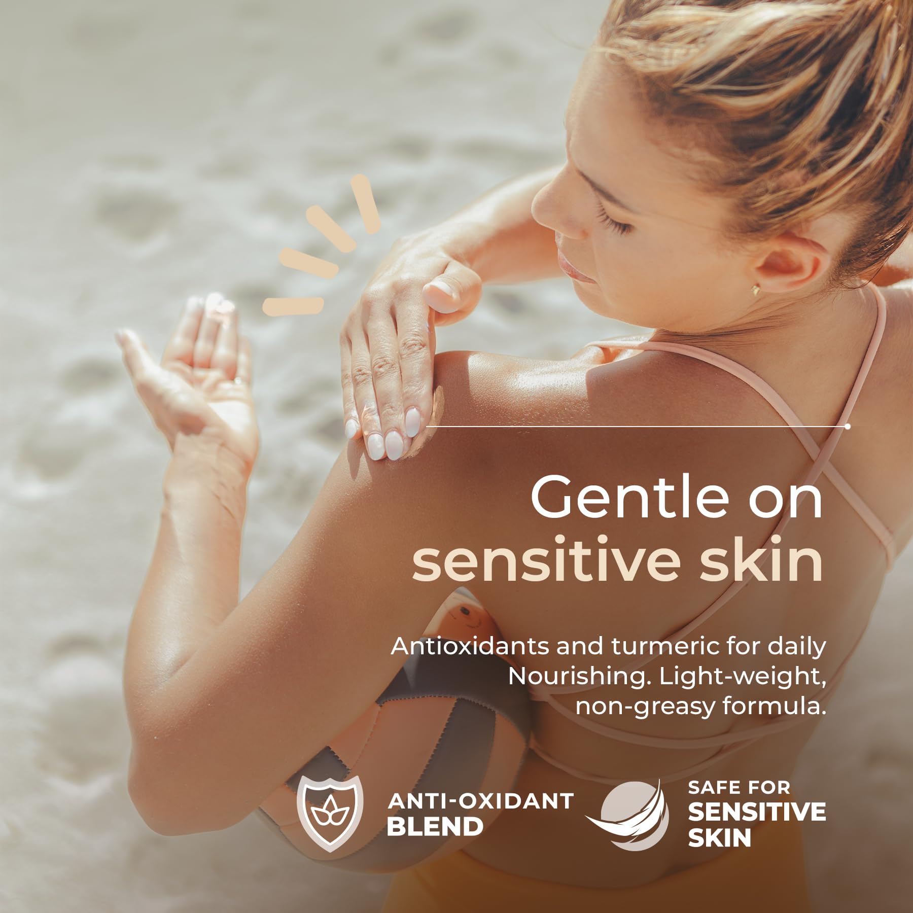 Happy Ocean SPF 45 Tinted Mineral Sunscreen – Fragrance-Free, Reef Safe, Non-Nano Zinc Oxide, Face & Body, 2.5 fl oz