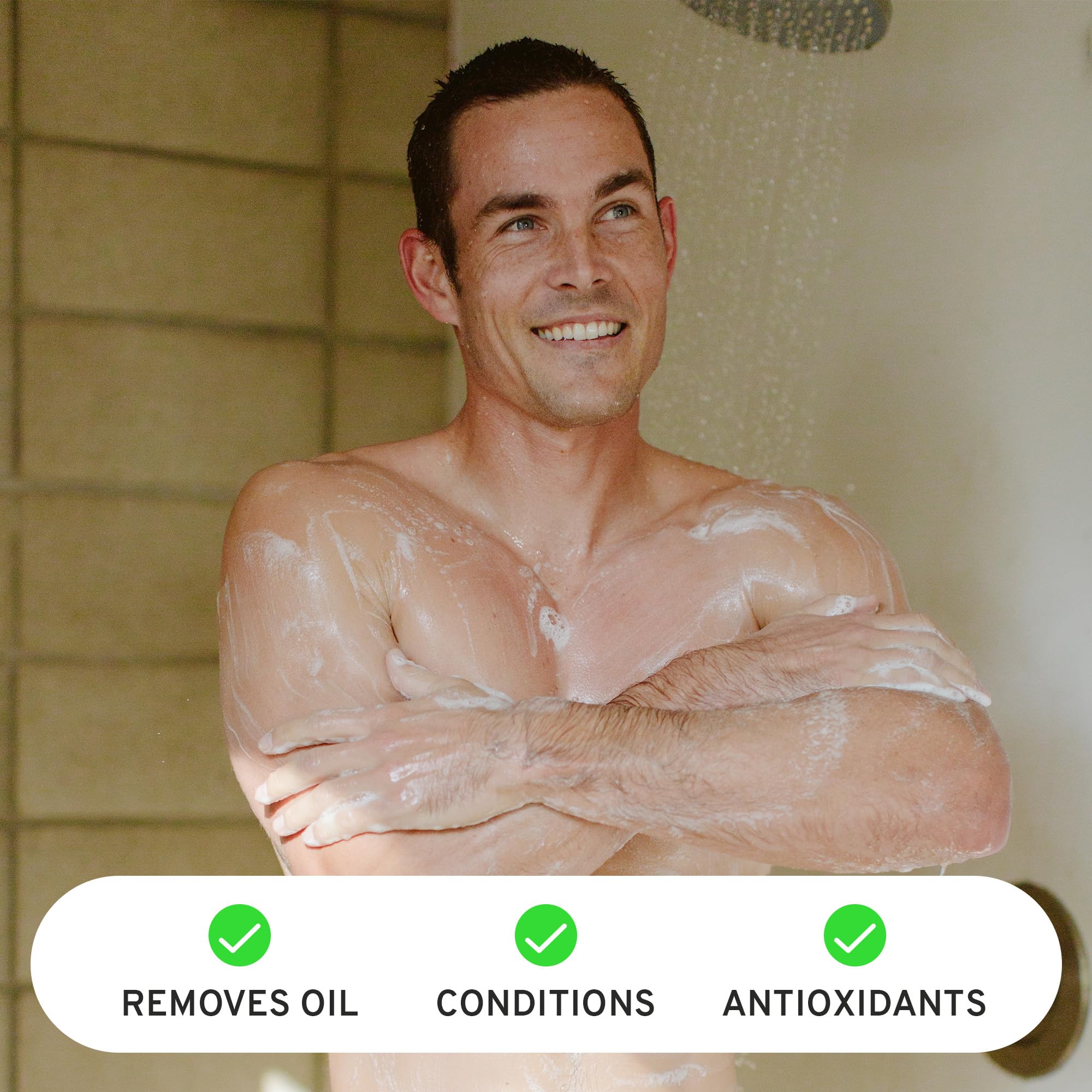 Hardworking Gentlemen Natural Body Wash – Pinewood Scent, Organic Aloe & Jojoba, Sulfate-Free