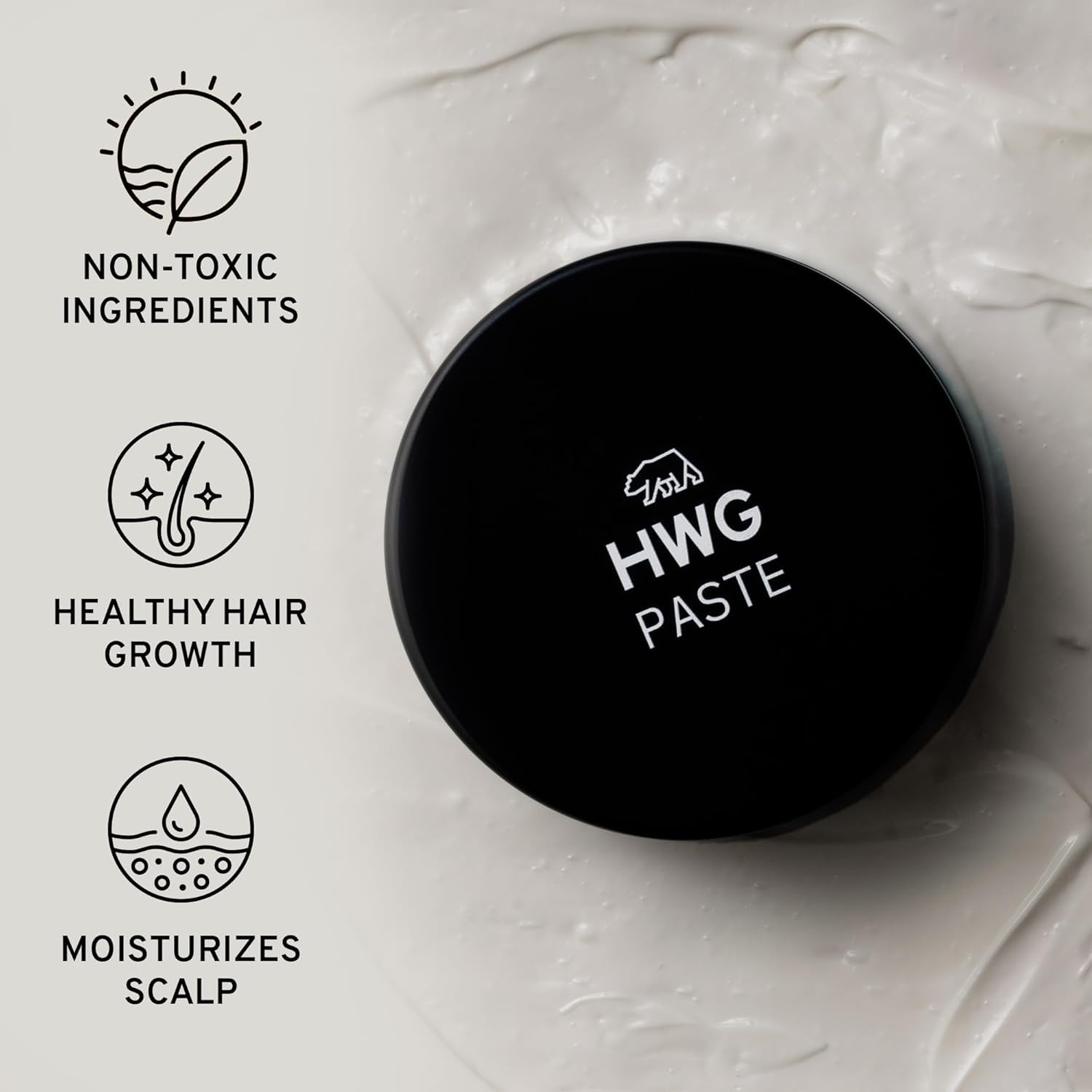 Hardworking Gentlemen Hair Paste for Men – Natural Finish, Light Hold, 2 oz (Made in USA)