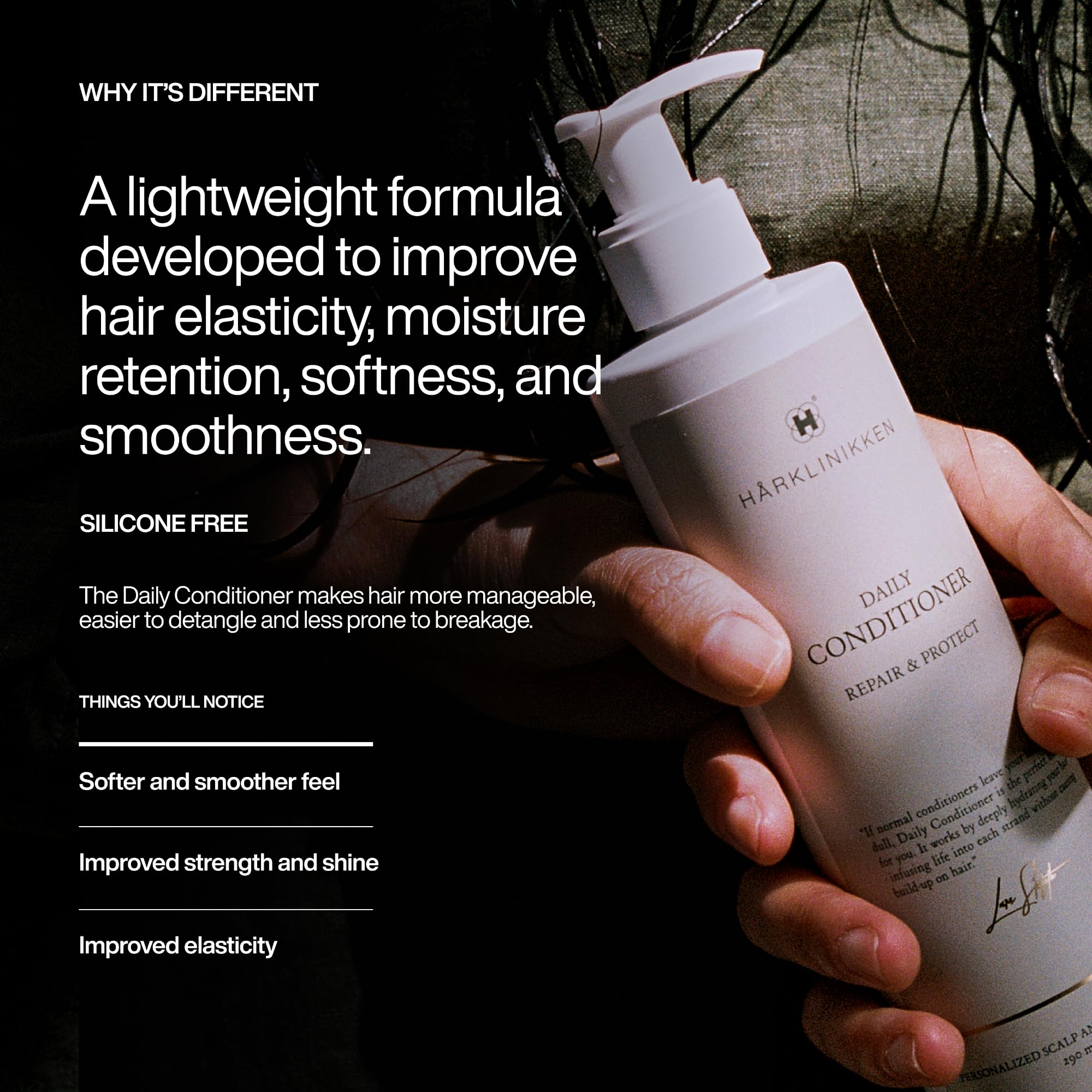 Harklinikken Daily Conditioner | Repair, Protect & Improve Manageability | Lightweight Formula