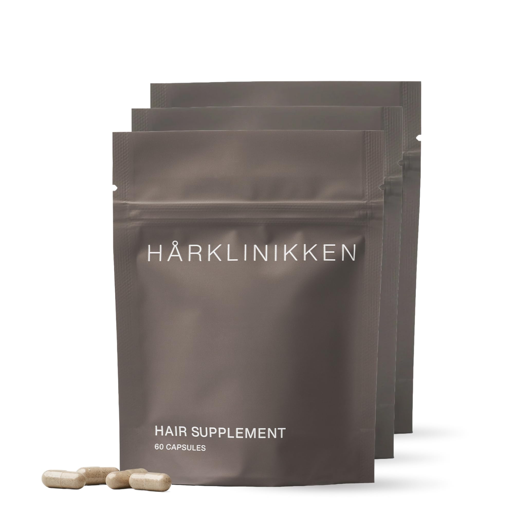 Harklinikken Hair Supplement 3-Pack – 60 Capsules Each for Thicker, Denser Hair