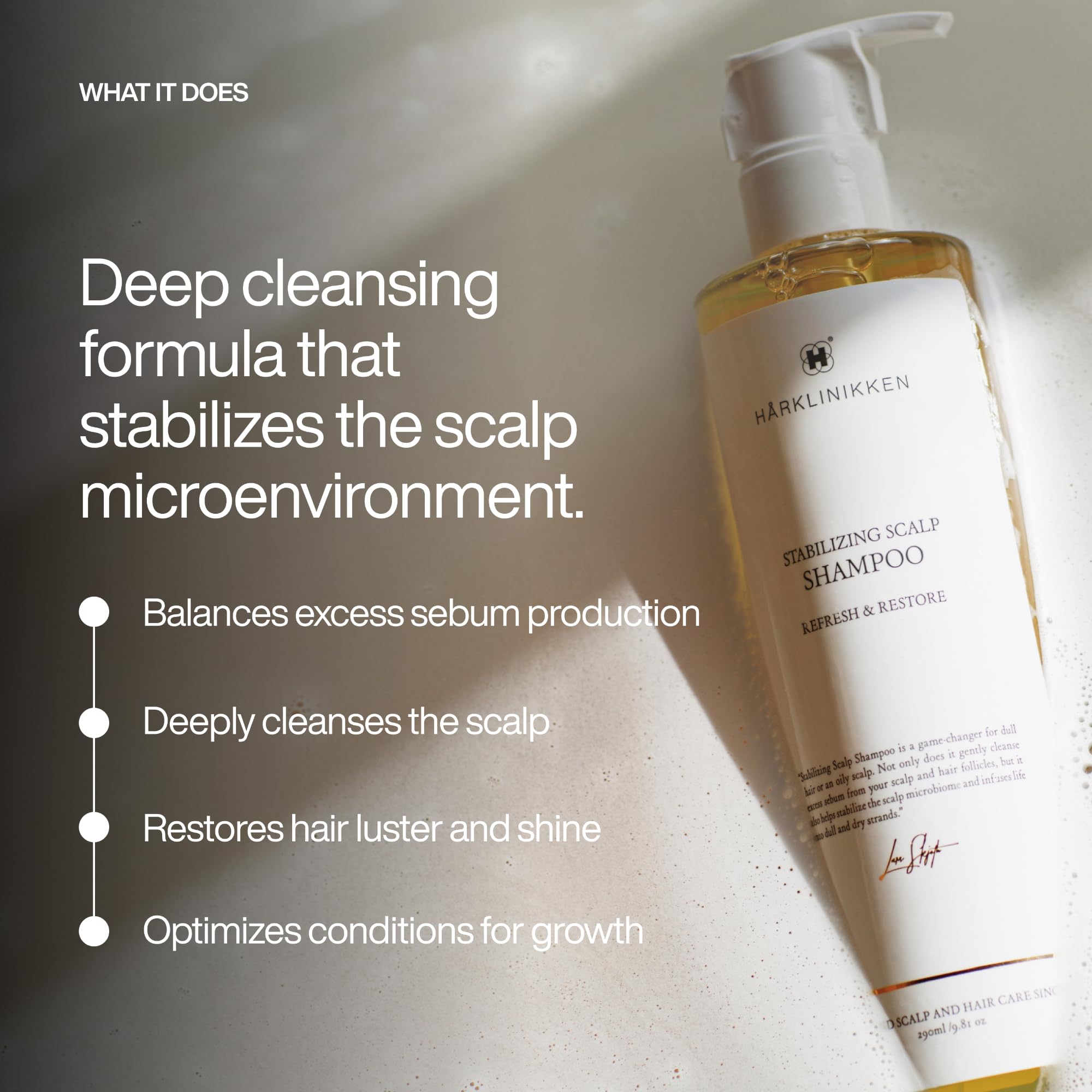 Harklinikken Stabilizing Scalp Shampoo – Refreshes, Restores & Supports Healthy Hair Growth